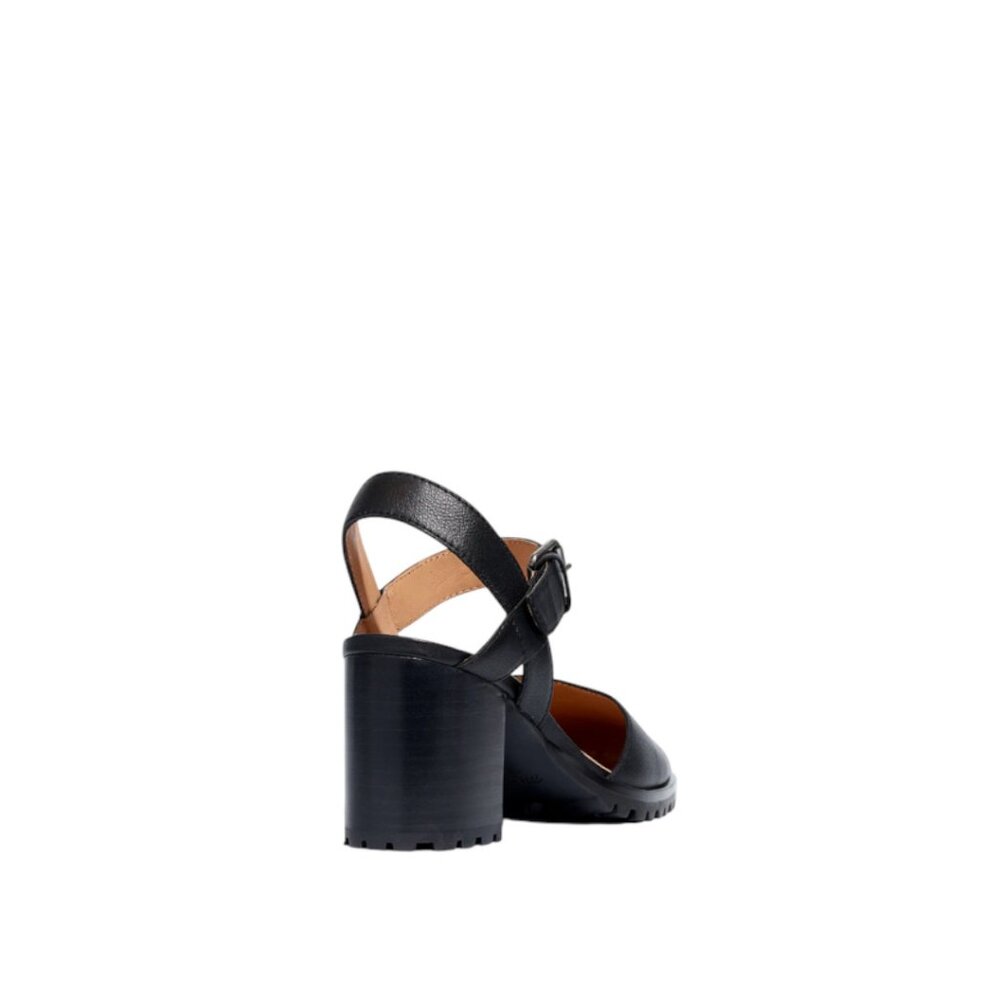 Madewell Claudie Heeled Lugsole Mary Jane Black Leather Slingback 7.5 - Picture 13 of 13